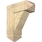 Ekena Millwork Traditional Arts and Crafts Rough Sawn Bracket w/ Offset Brace, Douglas Fir, 8"W x 20"D x 24"H BKT0806X20X24TRA03RDF - alternate 1